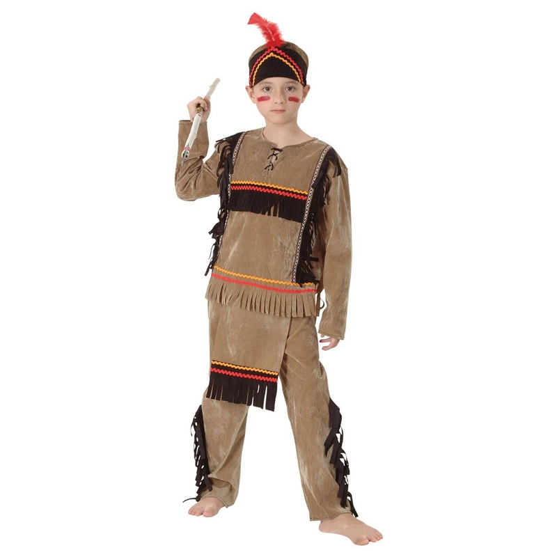 Little Indian bear paw boy costume S