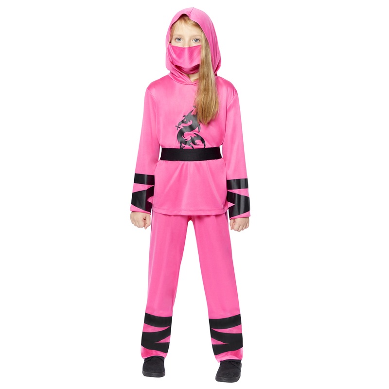 Ninja Girl costume in pink