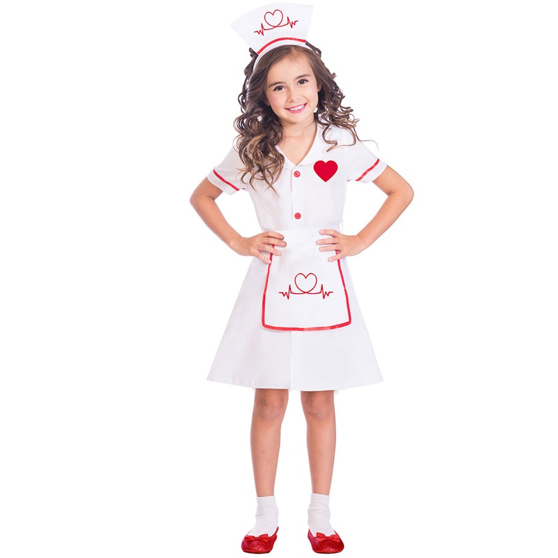 Nurse with a heart girl costume