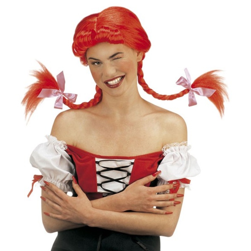 Red Zola wig
