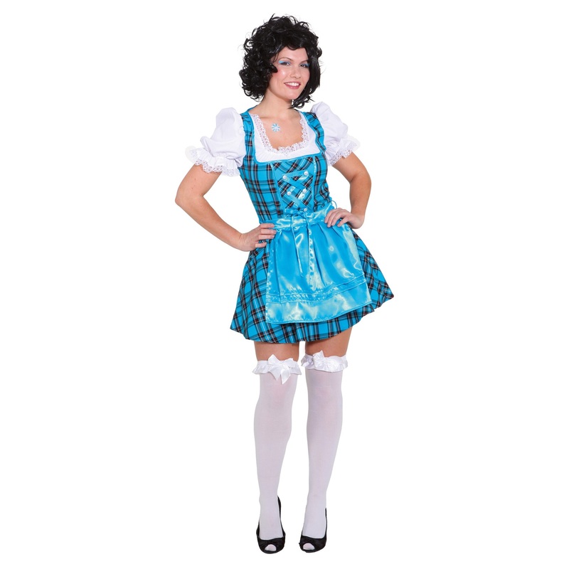 Sexy mini dirndl Connie in blue 34