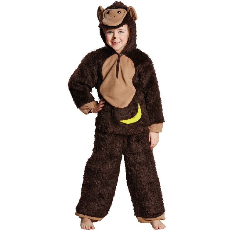 Banana boy monkey costume for kids brown 104