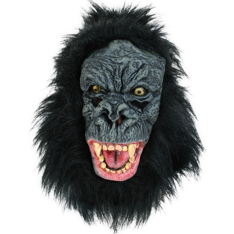 Crazy gorilla full mask made of latex