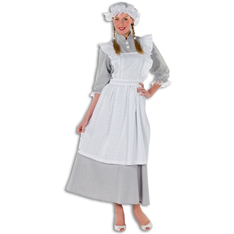 Edith peasant women dress in gray 38