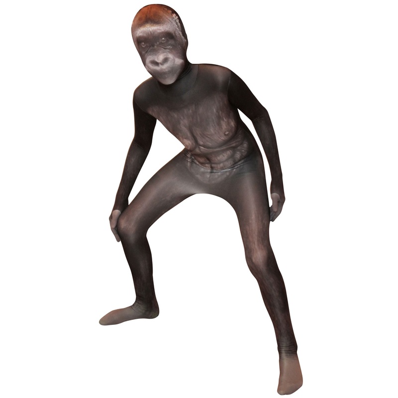 Gorilla Morphsuit for kids full body suit S