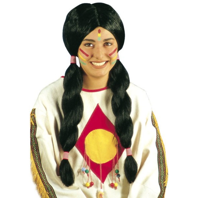 Indian long hair wig black