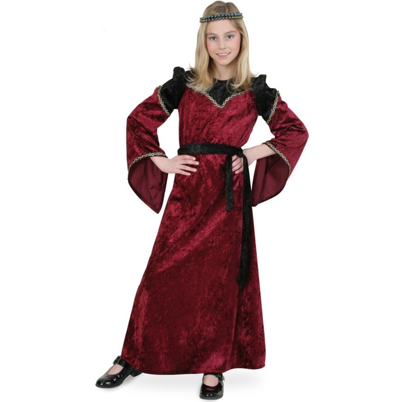 Medieval Burgfrollein children's costume 128