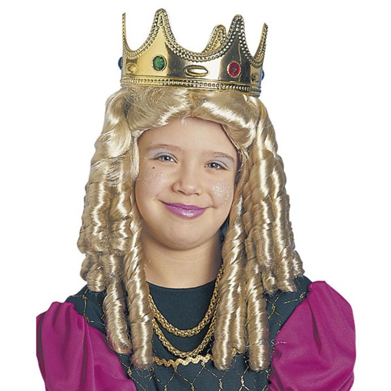 Princess curly hair wig for kids