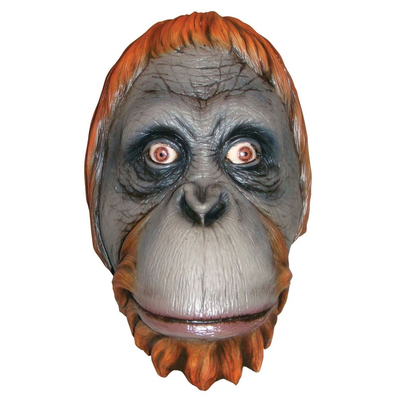 Realistic orangutan mask
