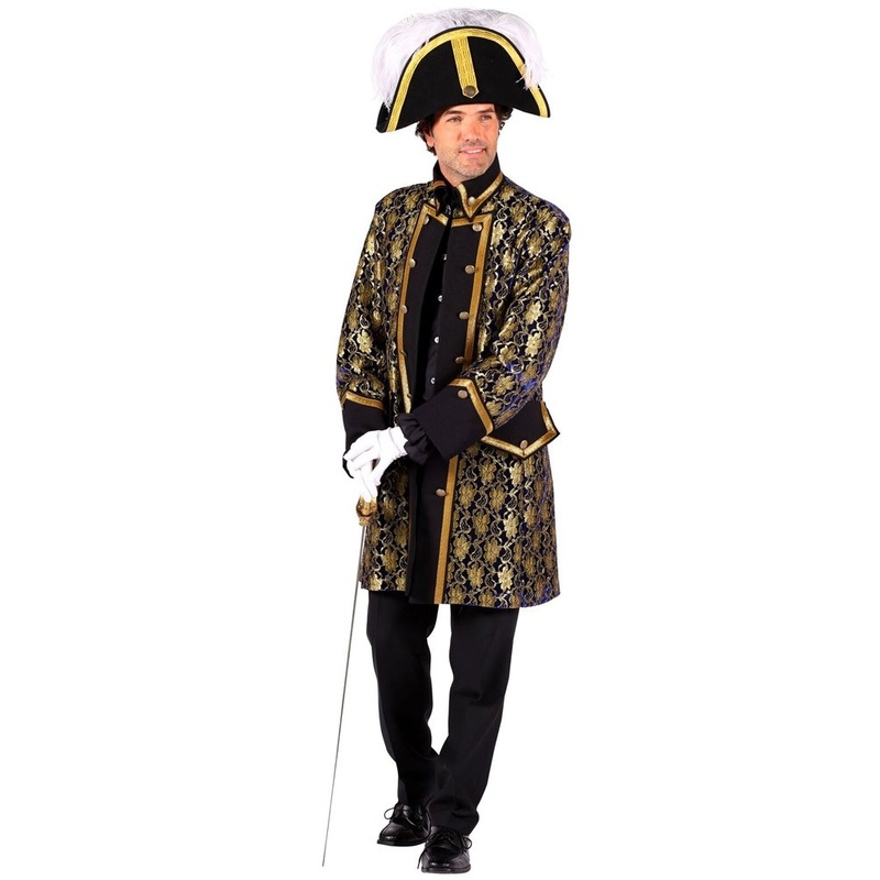 Baroque nobleman pirate men's coat S