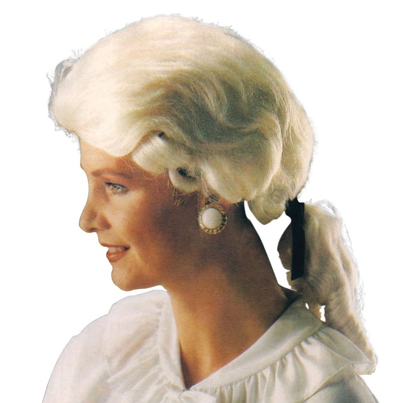 Baroque pigtail wig blond