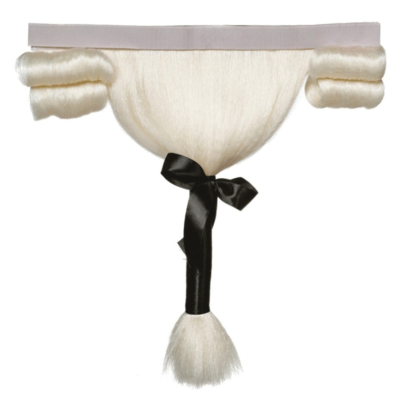 Baroque wig with a bow