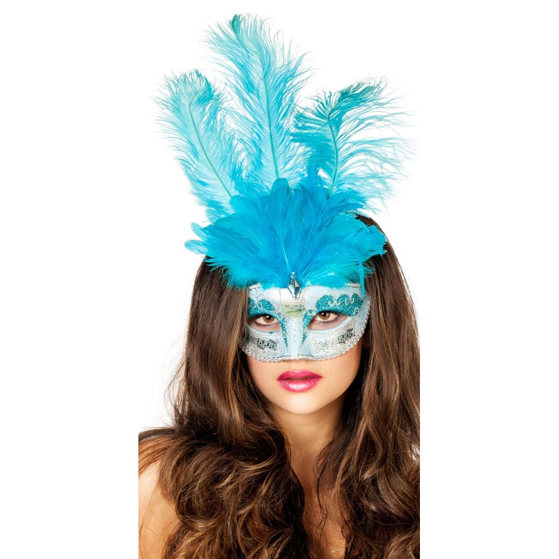Blue dominatrix masquerade