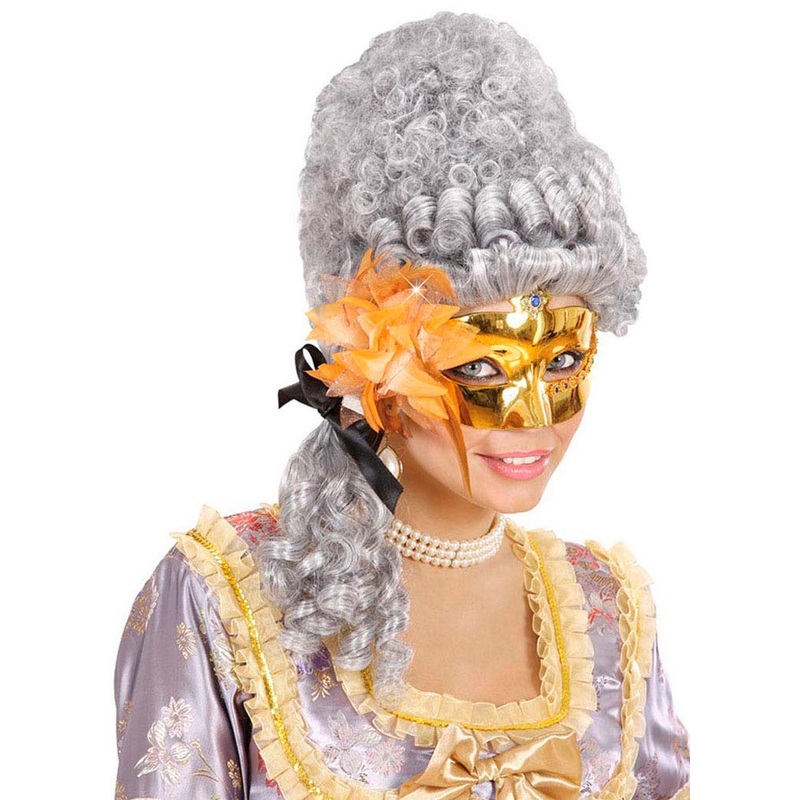 Gold colored Victorian eye mask