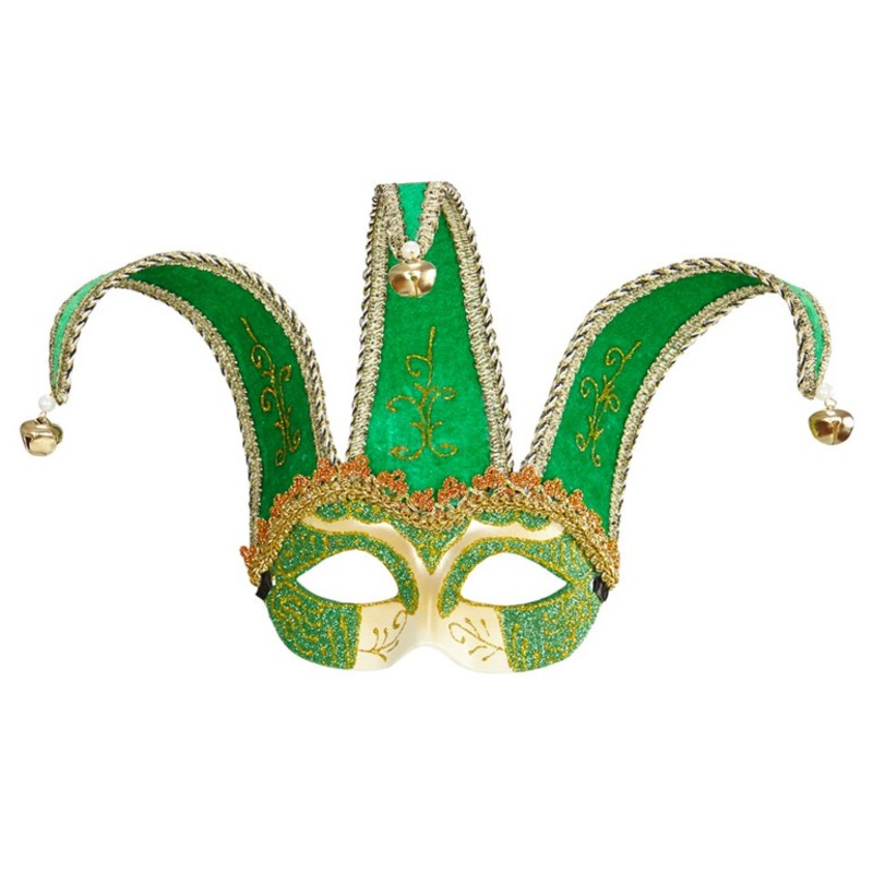 Green eye mask Verde with bell