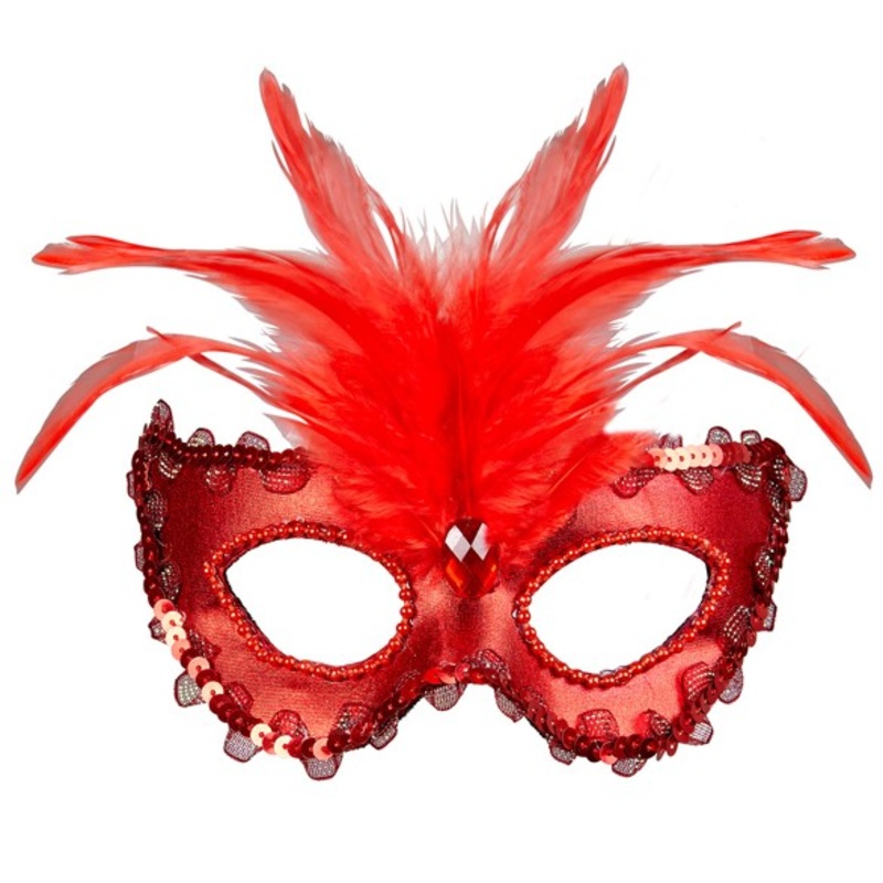 Masked ball Venezia eye mask red