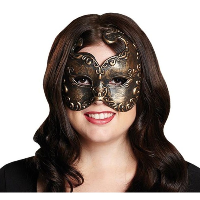 Old bronze colored eye mask