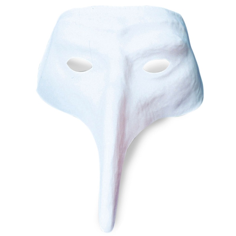 Paintable Biancolo beak mask in white