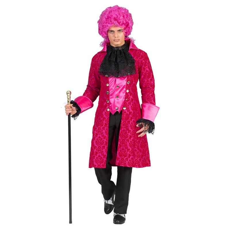 Pink baroque costume for men 48-50