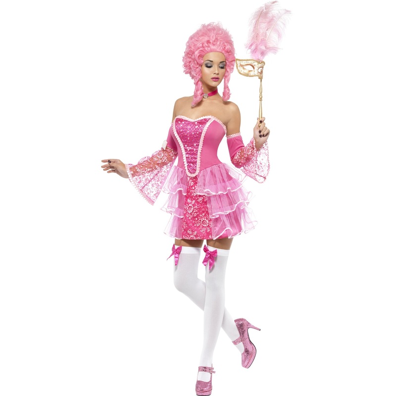 Pink Rococo teenage costume Maribel XS