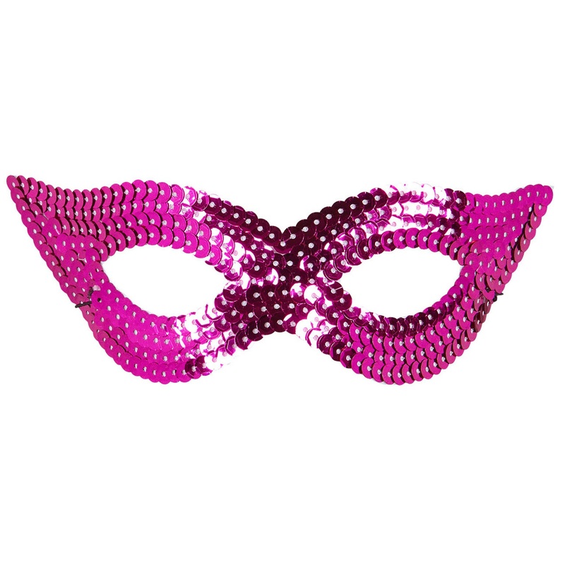 Pink sequin eye mask Diana