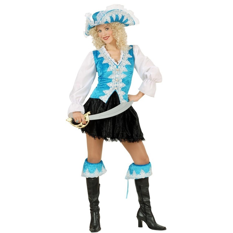 Pirate lady Miss Isabelle ladies costume in blue S