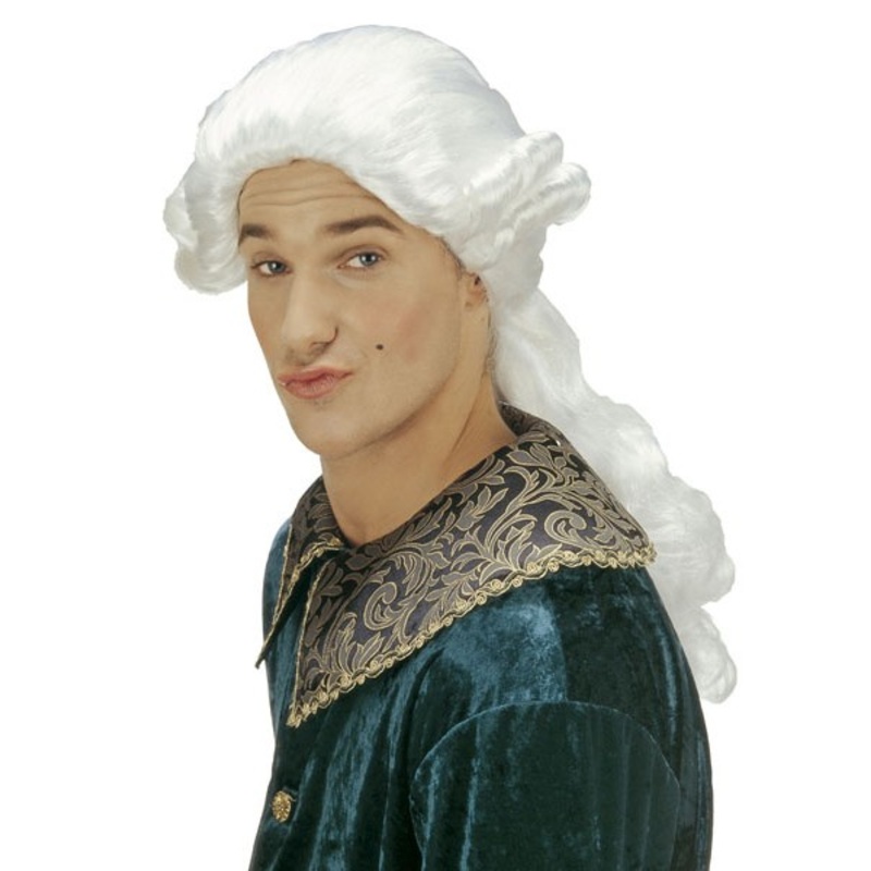 Rococo nobleman wig white