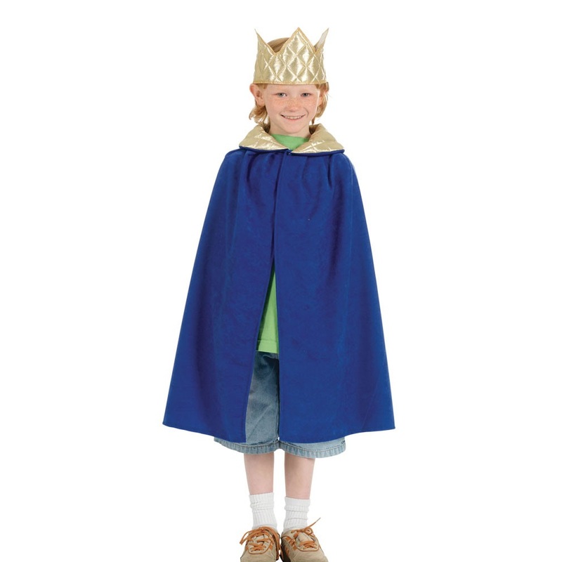Blue children's king's cape