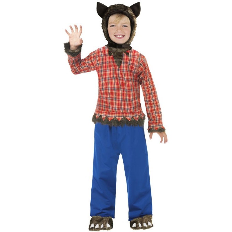 Little creepy wolf child costume