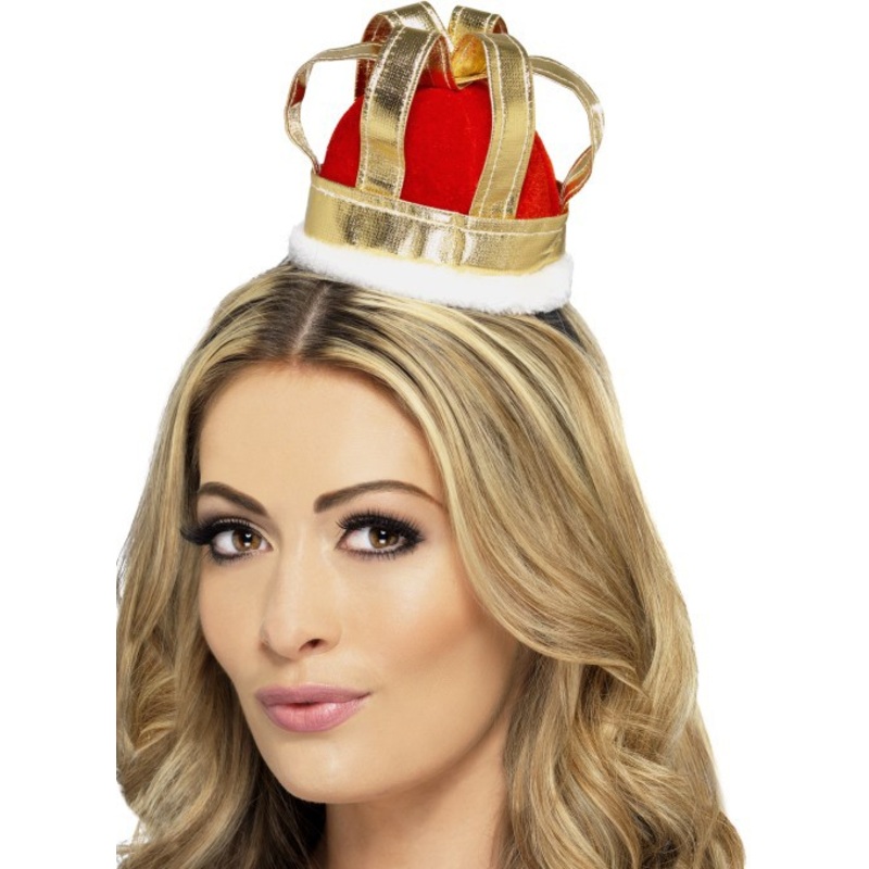 Mini crown on headband