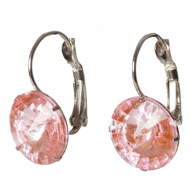Pink Gemstone Earrings