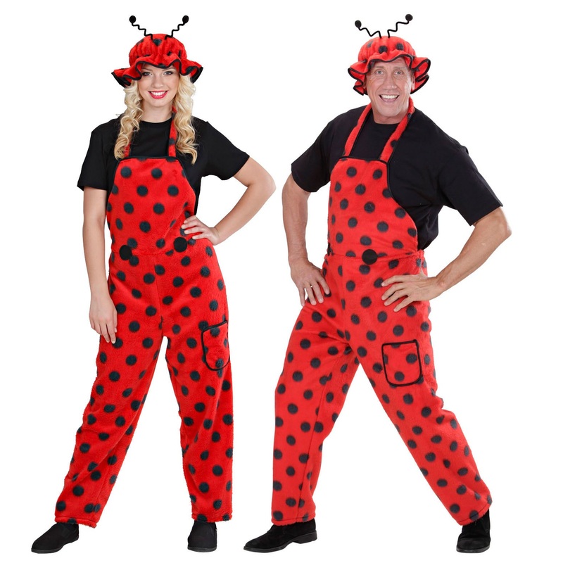 Plush ladybug costume for women and men