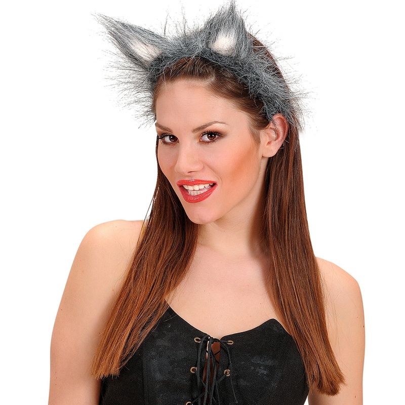 Plush wolf ears headband