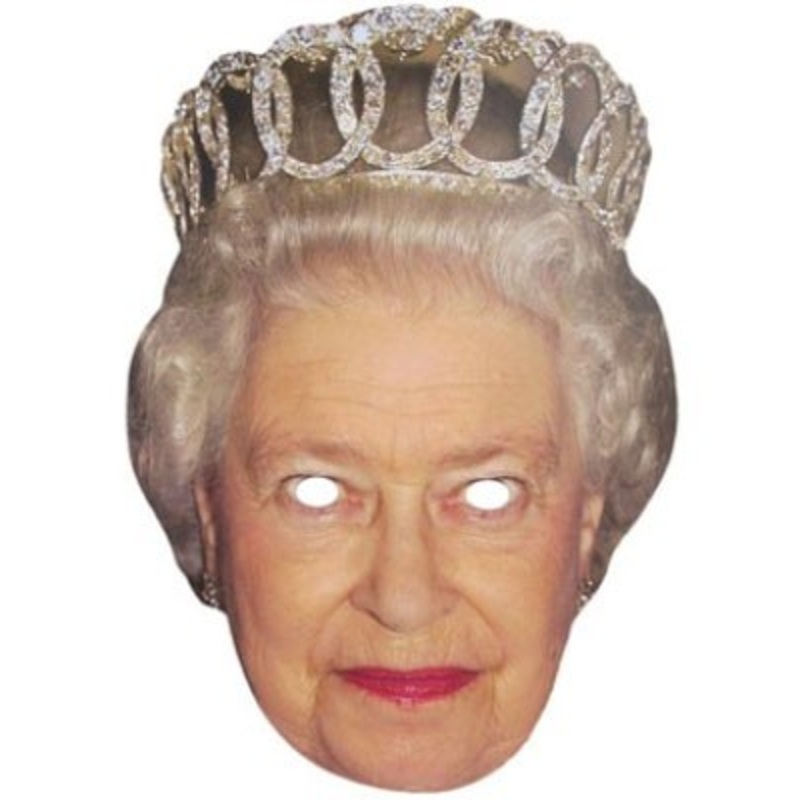 Queen cardboard mask