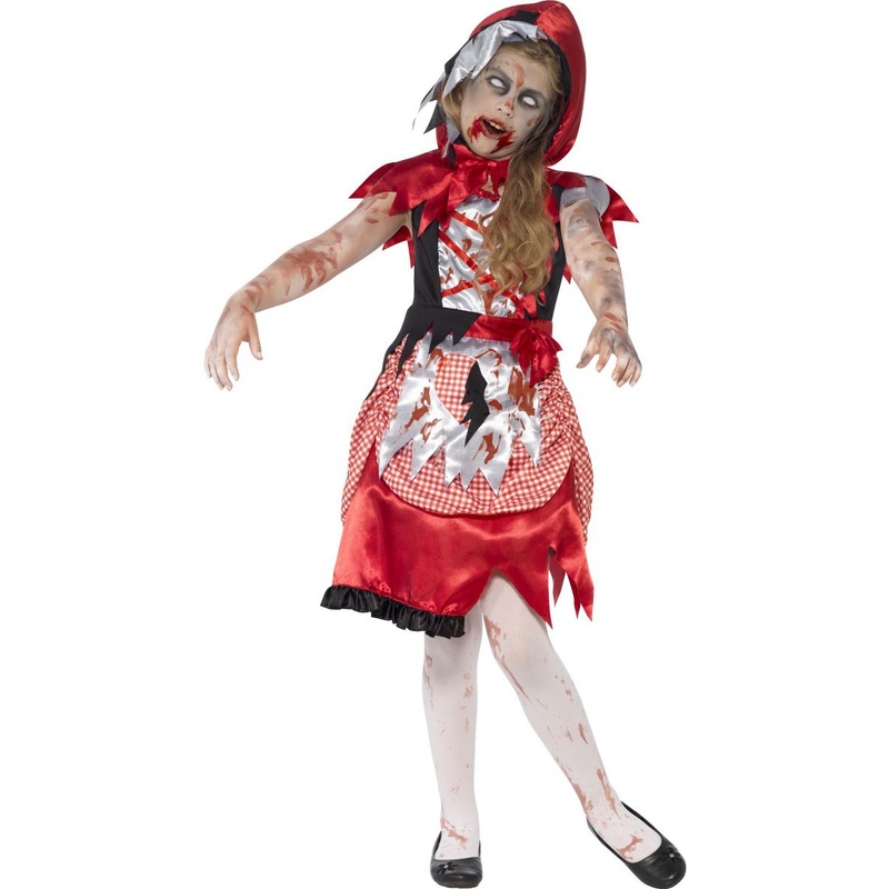 Undead Little Red Riding Hood costume for children S