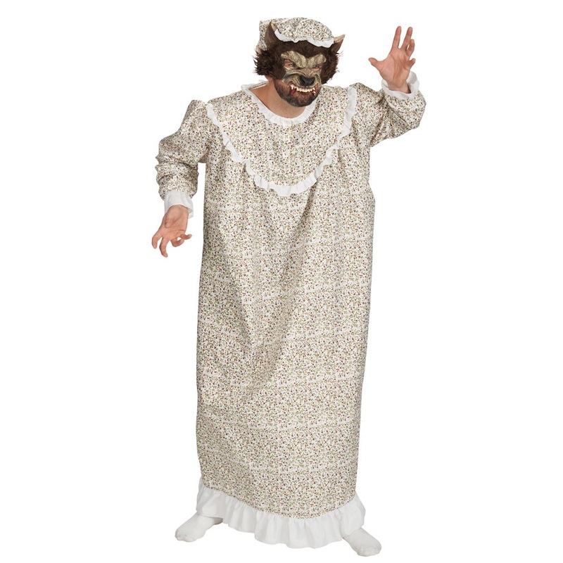 Wolf In Granny Nightgown Men's Costume 50-52