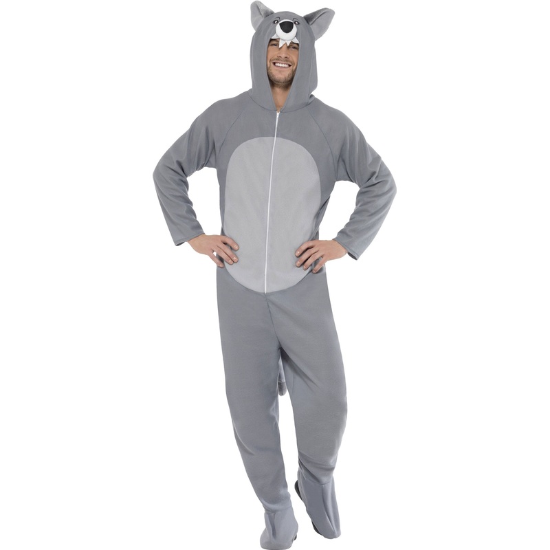Wolf overall costume for women and men M