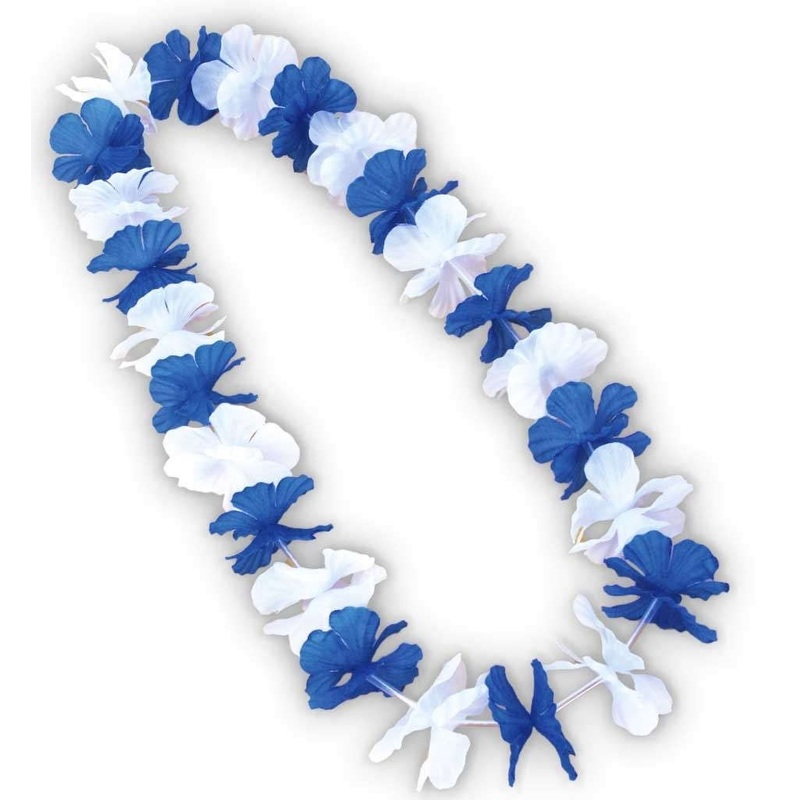 Bavarian Blue Hawaiian Necklace