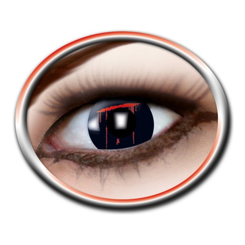 Black Slash contact lens
