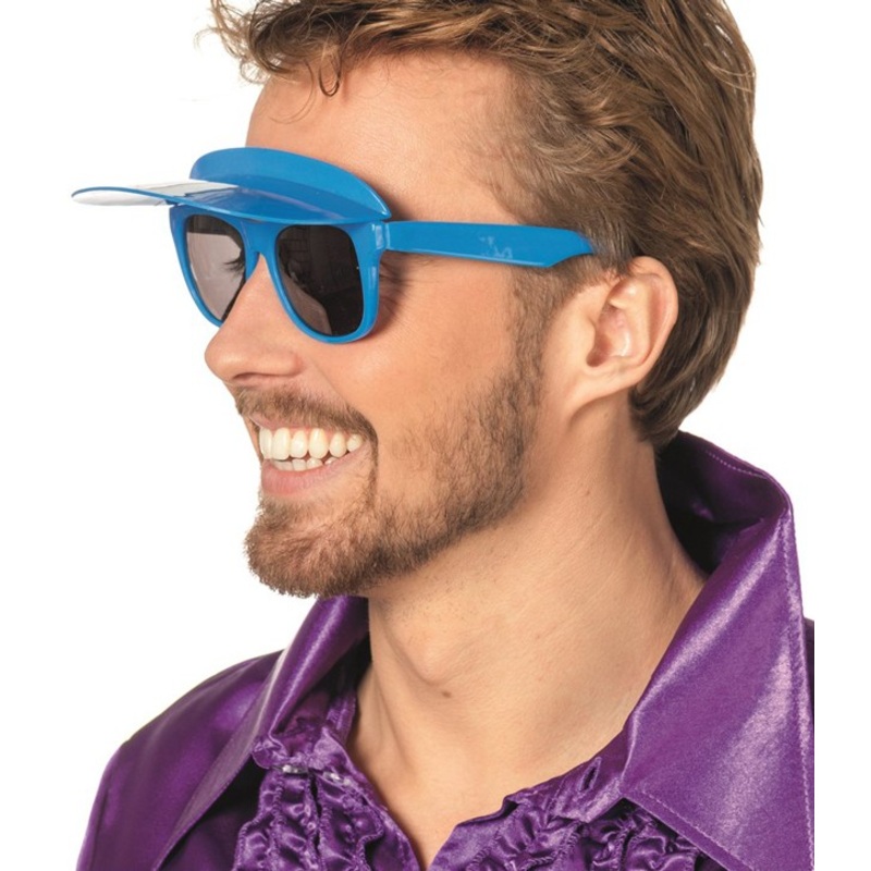 Blue cap glasses