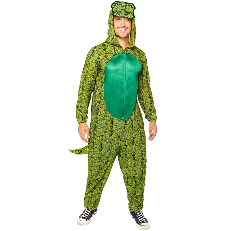 Crocodile jumpsuit men's costume M-L