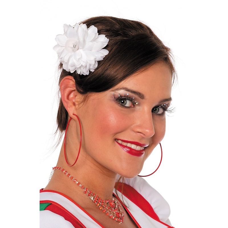 Cute flower hair accessories white