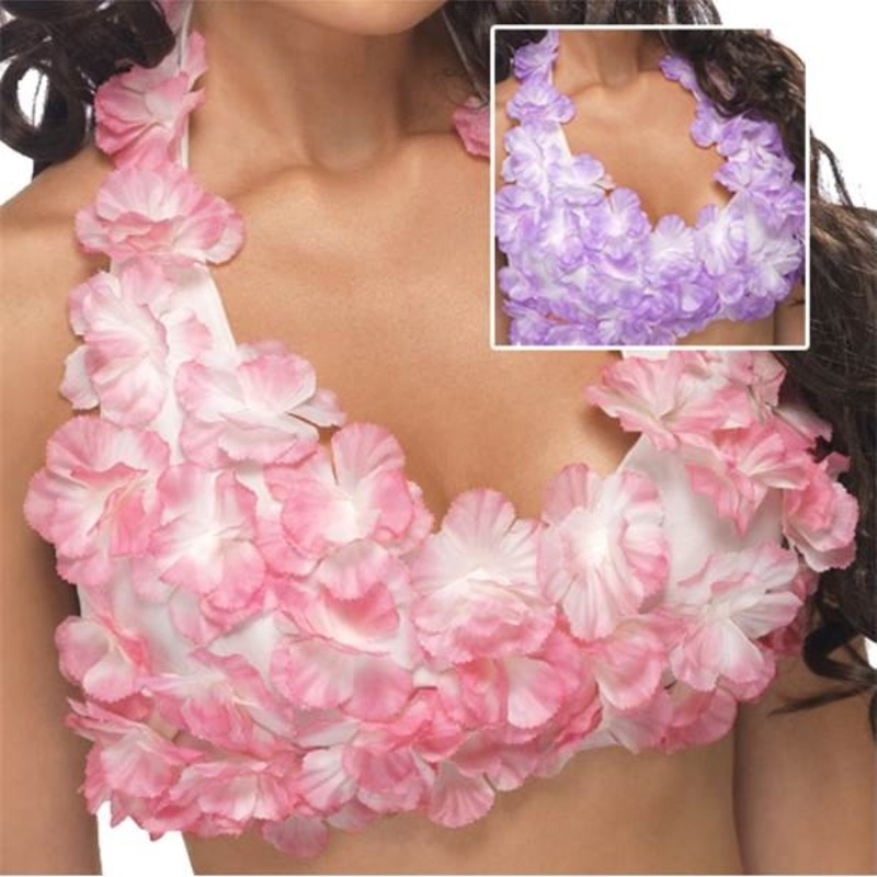 Flowery hula girl bra