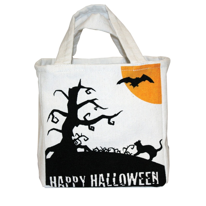 Happy Halloween candy jute bags