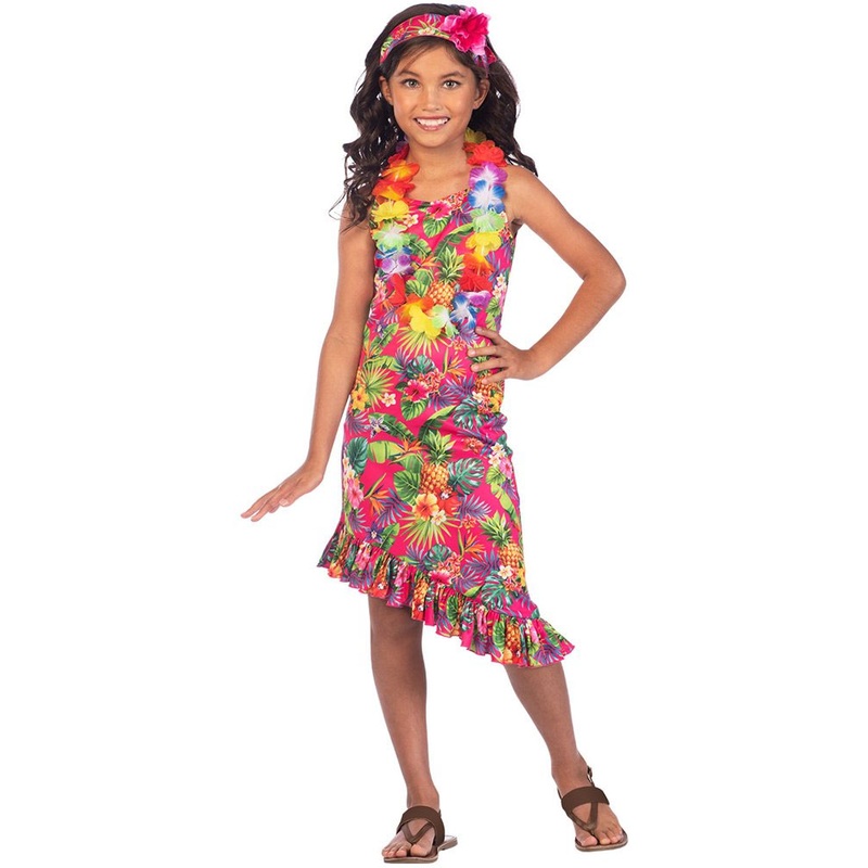 Hawaii dress costume set for girls
