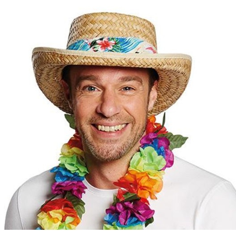 Hawaii island straw hat with hat band