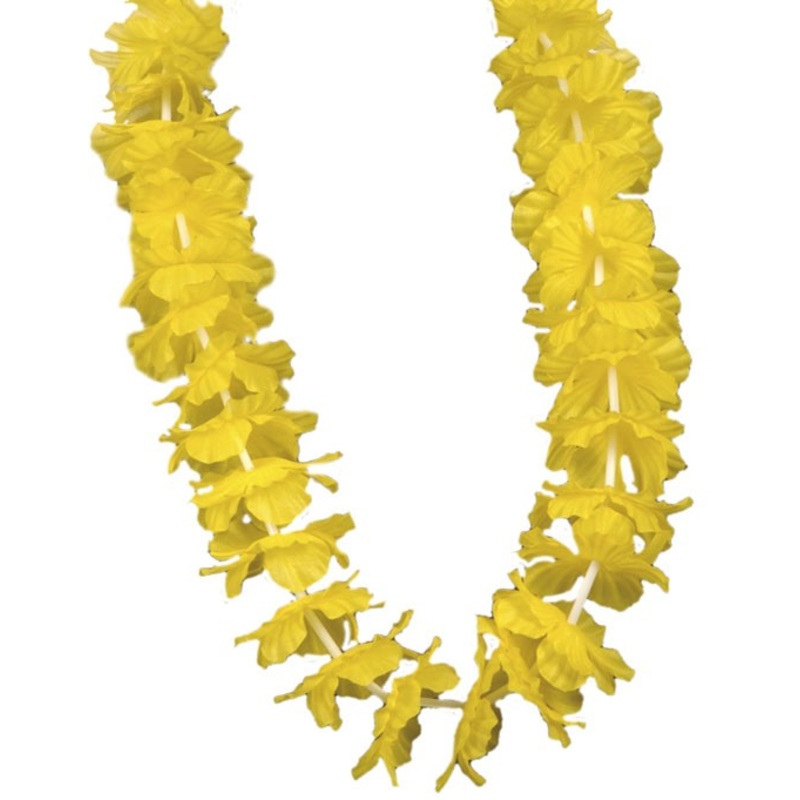 Hawaiian flower necklace yellow