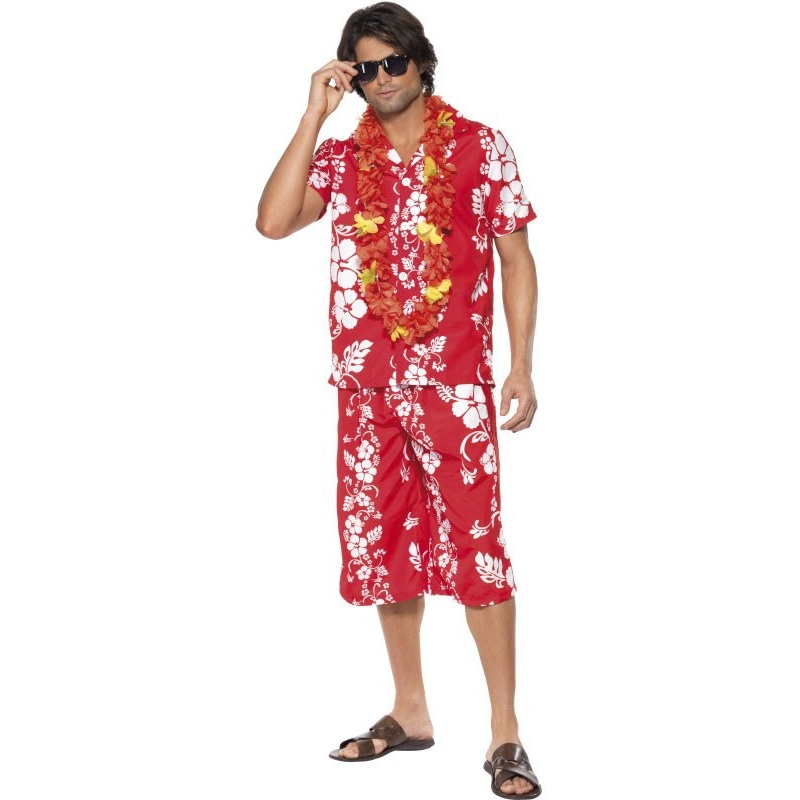 Hawaiian flower surfer costume