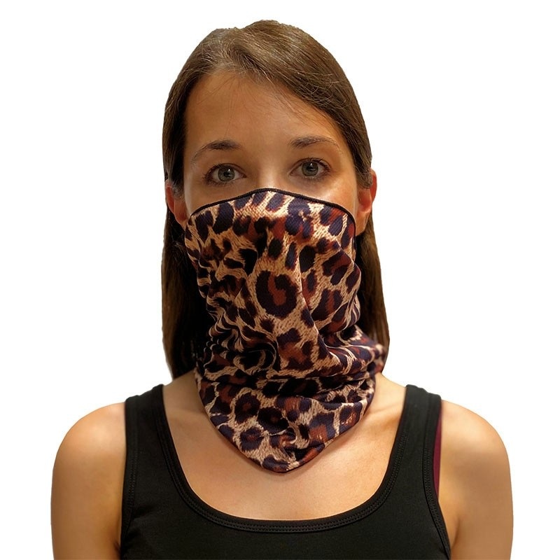 Loop mask leo print