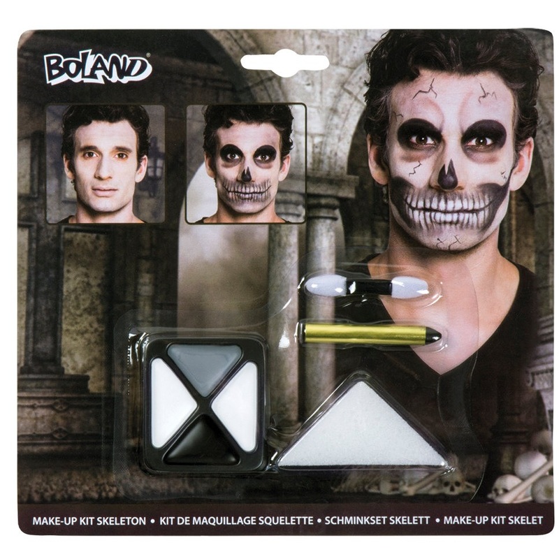 Make-up set scary skeleton